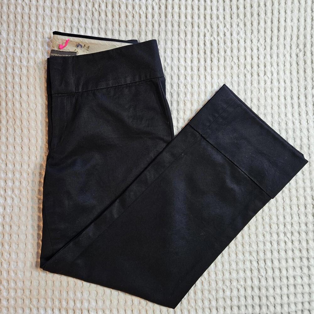 Banana Republic Pants Women’s Size 0 Black, Cropped 24" Inseam With Cuffs